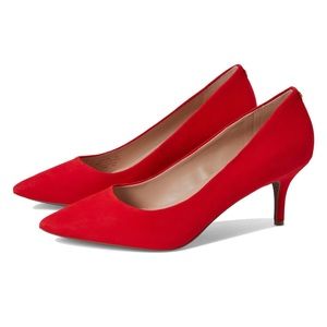 NWT Cole Haan Goto Park Pump 65mm True Red Suede Size 8.5 B